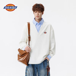 Dickies 长袖POLO衫男假两衬衫