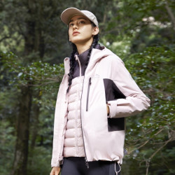 波司登 短款户外冲锋衣羽绒服男女情侣款三合一防水登山服叠变外套