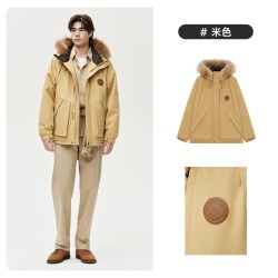 TeenieWeenieMen TeenieWeenie小熊男装毛领工装派克羽绒服七夕同款