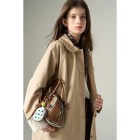 梦特娇 女童娃娃领风衣 春秋款外套