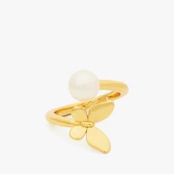 Kate Spade 七夕节礼物品牌自营ALL A FLUTTER仿珍珠蝴蝶戒指