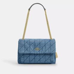 COACH 时尚轻奢菱格链条邮差包