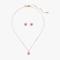 Kate Spade 七夕节礼物品牌自营FIRST BLOOM耳钉项链套组项链