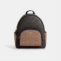 COACH 拼色经典标志COURT双肩包CZ771