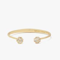 Kate Spade 七夕节礼物品牌自营SPARKLY时尚轻奢桃心四叶花亮钻手镯