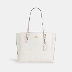 COACH Mollie 34老花单肩手提托特包CV967