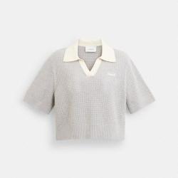 COACH 短款针织POLO衫