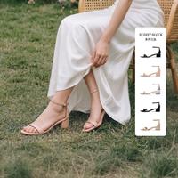 STUART WEITZMAN SW NUDIST经典一字带凉鞋中跟女士凉鞋