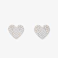 Kate Spade YOURS TRULY 爱心闪钻耳钉
