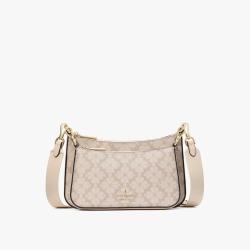 Kate Spade 七夕节礼物品牌自营DUET时尚休闲百搭小号老花单肩包新月包