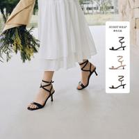 STUART WEITZMAN SW优雅绑带凉鞋牛皮革女士约会宴会高级感女鞋高跟鞋
