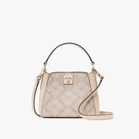 Kate Spade 七夕节礼物品牌自营SPADE迷你老花手提包凯莉包