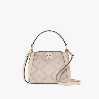Kate Spade 七夕节礼物品牌自营SPADE迷你老花手提包凯莉包