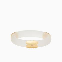 Kate Spade 七夕节礼物品牌自营HERITAGE BLOOM桃心四叶花手镯