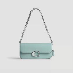 COACH IDOL23 系列光滑精制皮革斜挎手提包