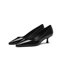 STUART WEITZMAN SW EVA奢侈品女士尖头女鞋牛皮革高跟鞋百搭通勤