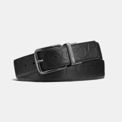 COACH HARNESS经典标志针扣双面腰带