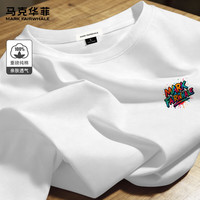 马克华菲 26夏季新款100%棉oversize风圆领T恤衫
