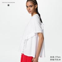 优衣库 荷叶边T恤女装合作款 白色 L