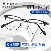 万新 1.74防蓝光非球面镜片+送镜框