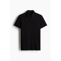 H&M HM男装Polo衫春季轻便薄款修身商务通勤风翻领短袖上衣0956343
