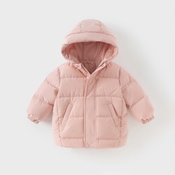 戴维贝拉 儿童羽绒服冬装新款男女童三防外套拜年服童装