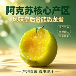京觅 新疆风味皇后恐龙蛋蜂糖蜜脆李子净重3斤单果60g+源头直发包邮