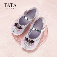 TATA他她童鞋  2026秋季女童水晶鞋公主鞋