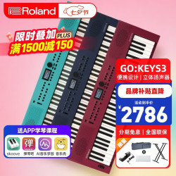 Roland GO:KEYS3/GO:KEYS 5音乐创作键盘成人初学61键便携电子琴自动伴奏 GOKEYS3音乐创作键盘 GO:KEYS 3 绿松石色