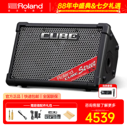 Roland CUBE-STREET 罗兰EX便携式多功能智能木吉他弹唱音箱街头演出音响 EX音箱+多功能电池+舒尔SM58S话筒