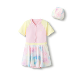 巴拉巴拉童装女童泳衣连体儿童泳装大童连体泳裙潮女孩夏季款游泳