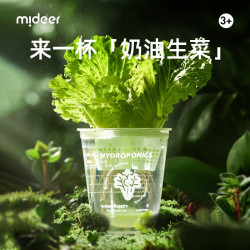 弥鹿 儿童植物种植观察窗阳光房小盆栽玩具小学生幼儿园暑假生日礼物 水培生菜-送营养粉