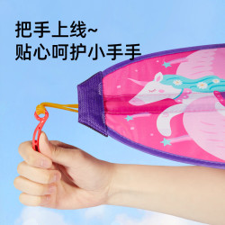弥鹿 儿童便携风筝卡通弹力男女孩3-7岁弹射小风筝夏天夏季户外玩具 风筝-彩虹独角兽（配发射器）