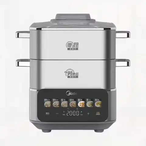 PLUS会员：美的 钛钢蒸魔方电蒸锅18L ZGC3023F2Ti