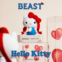 野兽派 Hello Kitty植绒手捧经典款 永生花玫瑰花礼盒
