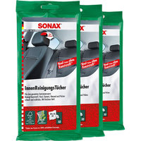 SONAX 索纳克斯 SONAX 免洗车内饰清洁湿巾擦布车家两用车保养快速去污神器10片装/盒