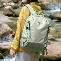 Reebok 轻量化运动双肩包男轻便徒步户外登山包七夕礼物背包女 灰绿色