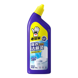 老管家 强效洁厕液清香除臭洁厕灵卫生间马桶洁厕剂强力除垢清洁剂 500g 1瓶