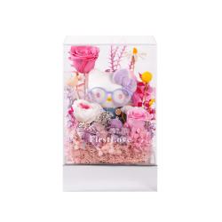 FirstLove 永生花KT玩偶猫礼盒玫瑰花