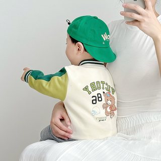 波步 男童春秋棒球服三件套