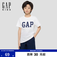 Gap 男女童纯棉短袖T恤 白色 110cm