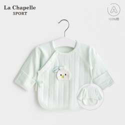 La Chapelle Sport 拉夏贝尔新生婴儿衣服春秋季初生0纯棉3月秋衣内衣上衣宝宝半背衣
