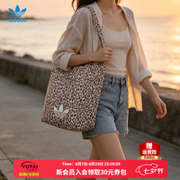 adidas 三叶草女包LEOPARD TOTE七夕礼物手提包休闲豹纹手拎包单肩斜挎包