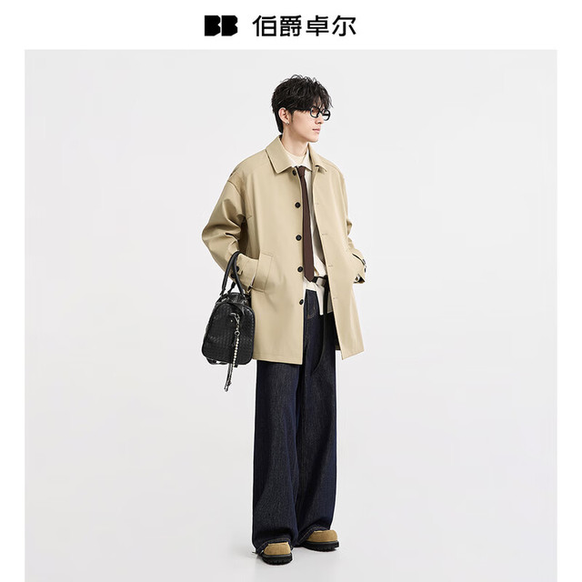 伯爵卓尔 巴尔马肯通勤风衣 短款 D531440
