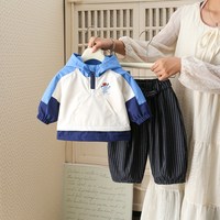 婧麒 JQ婧麒男童套装秋装宝宝外套婴儿裤子儿童秋季时髦帅气衣服小童装