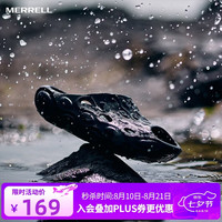 MERRELL 户外毒液SLIDE 2.0T出街情侣沙滩运动拖鞋外穿防滑软底舒适黑37.5