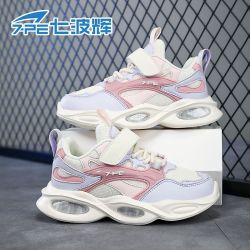 七波辉 女童运动鞋2026春秋新款青少年网面透气软底轻便儿童休闲鞋
