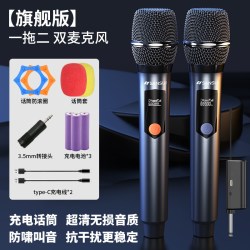山水 充电专业无线话筒降噪麦克风K歌演出舞台一拖二户外KTV通用麦