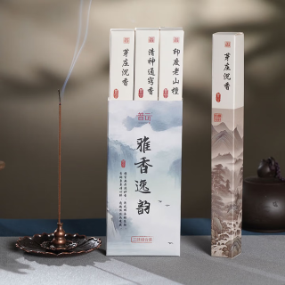 普云 花香线香桂花茉莉玫瑰艾草薰衣草香茅家用 芽庄+老山+通窍香 3味/约200支共 90g