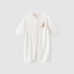 乖奇熊 宝宝春夏季连体衣空调服婴儿弹力哈衣服春秋薄款